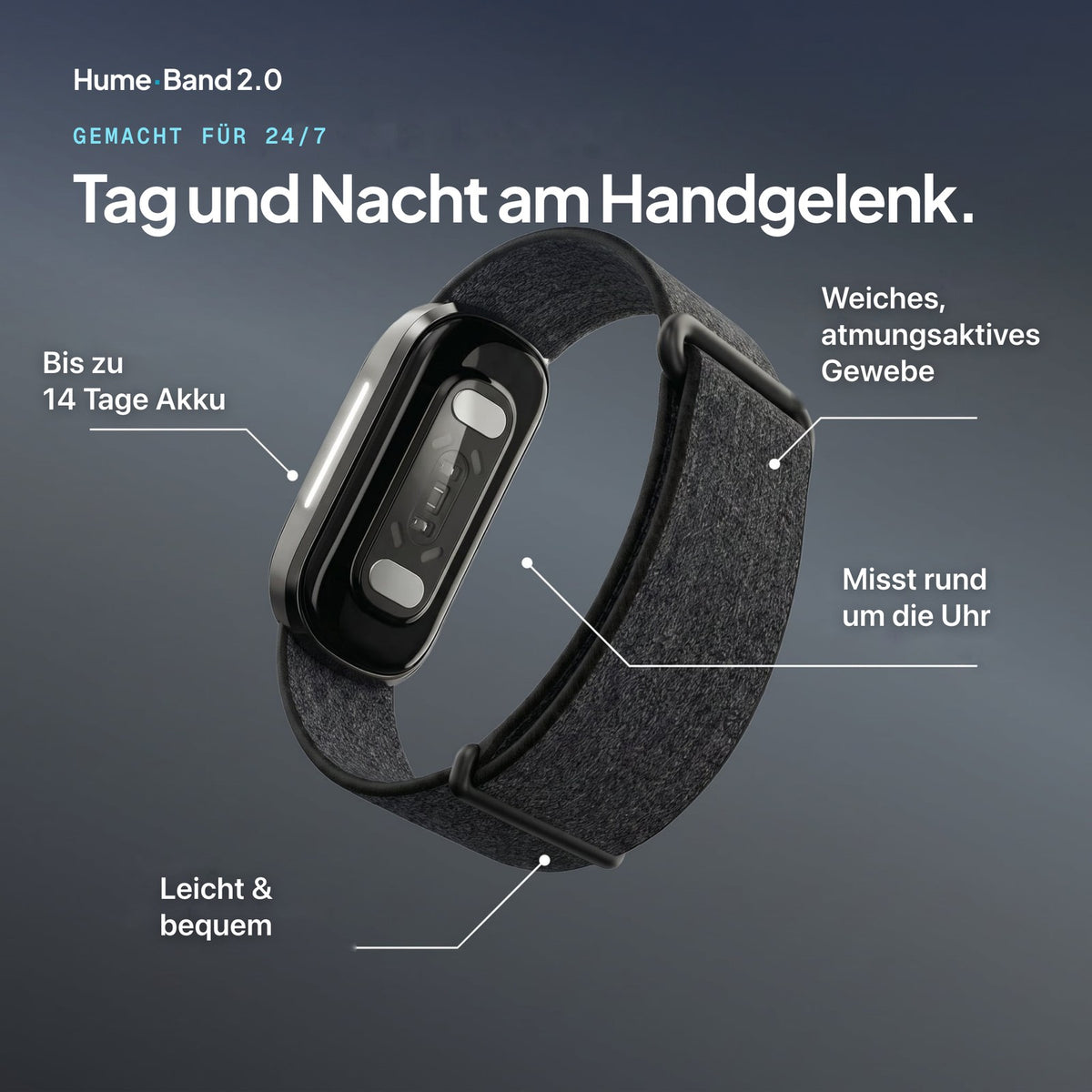 Hume Band 2.0 – gemacht für Tag und Nacht